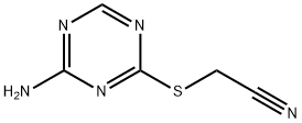 [(4-amino-1,3,5-triazin-2-yl)thio]acetonitrile Structure