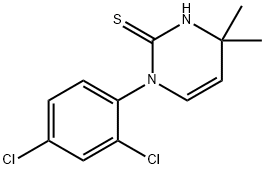 1-(2,4-dichlorophenyl)-4,4-dimethyl-1,4-dihydropyrimidine-2-thiol Structure