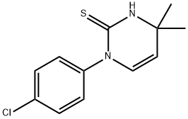 1-(4-chlorophenyl)-4,4-dimethyl-1,4-dihydropyrimidine-2-thiol 구조식 이미지