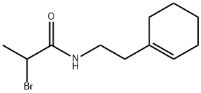 2-bromo-N-(2-cyclohex-1-en-1-ylethyl)propanamide 구조식 이미지