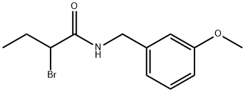 2-bromo-N-(3-methoxybenzyl)butanamide 구조식 이미지
