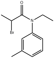 2-bromo-N-ethyl-N-(3-methylphenyl)propanamide 구조식 이미지