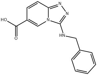 3-(benzylamino)[1,2,4]triazolo[4,3-a]pyridine-6-carboxylic acid Structure