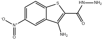 3-amino-5-nitro-1-benzothiophene-2-carbohydrazide 구조식 이미지