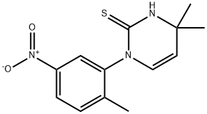 4,4-dimethyl-1-(2-methyl-5-nitrophenyl)-1,4-dihydropyrimidine-2-thiol Structure