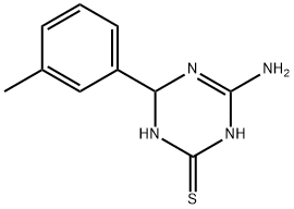 4-amino-6-(3-methylphenyl)-1,6-dihydro-1,3,5-triazine-2-thiol Structure