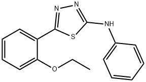 5-(2-ethoxyphenyl)-N-phenyl-1,3,4-thiadiazol-2-amine Structure