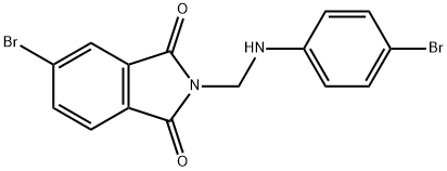5-bromo-2-{[(4-bromophenyl)amino]methyl}-1H-isoindole-1,3(2H)-dione 구조식 이미지