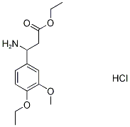 ethyl 3-amino-3-(4-ethoxy-3-methoxyphenyl)propanoate hydrochloride 구조식 이미지