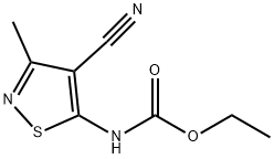 ethyl 4-cyano-3-methylisothiazol-5-ylcarbamate Structure
