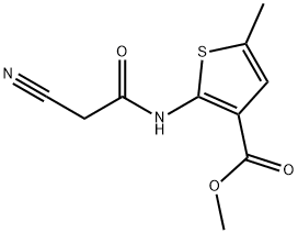 methyl 2-[(cyanoacetyl)amino]-5-methylthiophene-3-carboxylate Structure