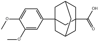 3-(3,4-dimethoxyphenyl)adamantane-1-carboxylic acid Structure