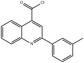 2-(3-methylphenyl)quinoline-4-carbonyl chloride 구조식 이미지