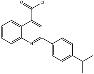 2-(4-isopropylphenyl)quinoline-4-carbonyl chloride 구조식 이미지