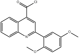 2-(2,5-dimethoxyphenyl)quinoline-4-carbonyl chloride Structure