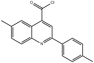 6-methyl-2-(4-methylphenyl)quinoline-4-carbonyl chloride 구조식 이미지