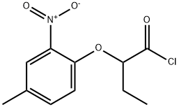 2-(4-methyl-2-nitrophenoxy)butanoyl chloride 구조식 이미지