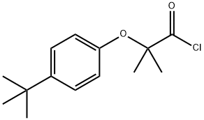 2-(4-tert-butylphenoxy)-2-methylpropanoyl chloride 구조식 이미지