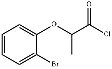 2-(2-bromophenoxy)propanoyl chloride 구조식 이미지