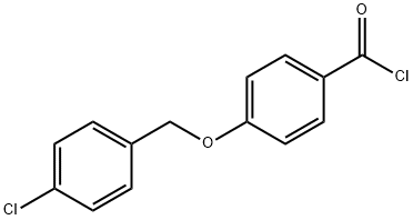 4-[(4-chlorobenzyl)oxy]benzoyl chloride 구조식 이미지