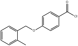 4-[(2-methylbenzyl)oxy]benzoyl chloride 구조식 이미지