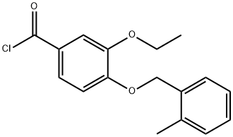 3-ethoxy-4-[(2-methylbenzyl)oxy]benzoyl chloride 구조식 이미지