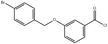 3-[(4-bromobenzyl)oxy]benzoyl chloride Structure