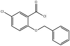 2-(benzyloxy)-5-chlorobenzoyl chloride 구조식 이미지