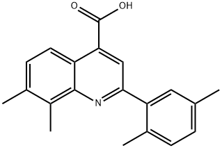 2-(2,5-dimethylphenyl)-7,8-dimethylquinoline-4-carboxylic acid Structure