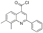 7,8-dimethyl-2-phenylquinoline-4-carbonyl chloride Structure
