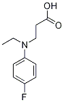 3-[Ethyl-(4-fluoro-phenyl)-amino]-propionic acid Structure