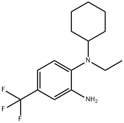 N~1~-Cyclohexyl-N~1~-ethyl-4-(trifluoromethyl)-1,2-benzenediamine 구조식 이미지