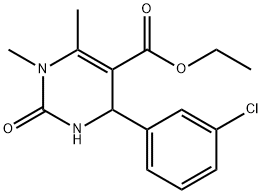 Ethyl 4-(3-chlorophenyl)-1,6-dimethyl-2-oxo-1,2,3,4-tetrahydro-5-pyrimidinecarboxylate Structure