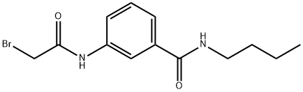 3-[(2-Bromoacetyl)amino]-N-butylbenzamide 구조식 이미지