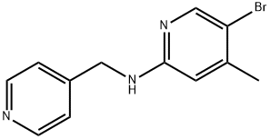 5-Bromo-4-methyl-N-(4-pyridinylmethyl)-2-pyridinamine 구조식 이미지