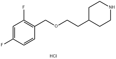 4-{2-[(2,4-Difluorobenzyl)oxy]ethyl}piperidinehydrochloride Structure