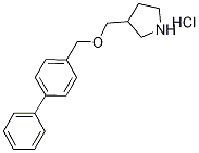 3-[([1,1'-Biphenyl]-4-ylmethoxy)methyl]-pyrrolidine hydrochloride Structure