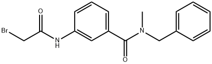 N-Benzyl-3-[(2-bromoacetyl)amino]-N-methylbenzamide 구조식 이미지