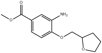 Methyl 3-amino-4-(tetrahydro-2-furanylmethoxy)-benzoate 구조식 이미지