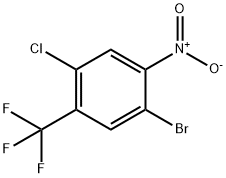 1-브로모-4-클로로-2-니트로-5-(트리플루오로메틸)-벤젠 구조식 이미지