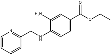 Ethyl 3-amino-4-[(2-pyridinylmethyl)amino]benzoate Structure