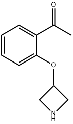 1-[2-(3-Azetidinyloxy)phenyl]-1-ethanone Structure