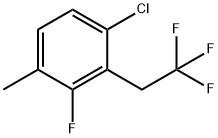 1-Chloro-3-fluoro-4-methyl-2-(2,2,2-trifluoroethyl)benzene Structure