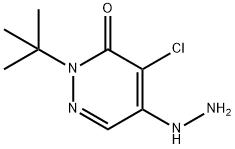 2-(tert-Butyl)-4-chloro-5-hydrazino-3(2H)-pyridazinone 구조식 이미지