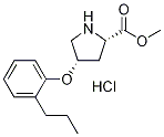 Methyl (2S,4S)-4-(2-propylphenoxy)-2-pyrrolidinecarboxylate hydrochloride 구조식 이미지