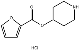 4-Piperidinyl 2-furoate hydrochloride 구조식 이미지