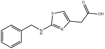 (2-Benzylamino-thiazol-4-yl)-acetic acid 구조식 이미지