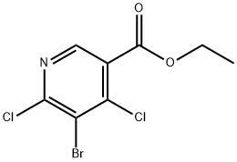 Ethyl 5-bromo-4,6-dichloronicotinate Structure