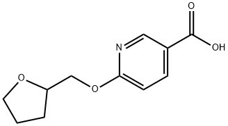 6-(Tetrahydro-2-furanylmethoxy)nicotinic acid 구조식 이미지