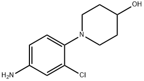 1-(4-Amino-2-chlorophenyl)-4-piperidinol Structure